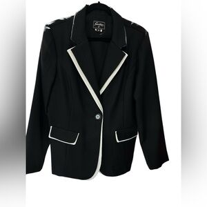 Sweet Suit Black Herringbone Blazer NWT